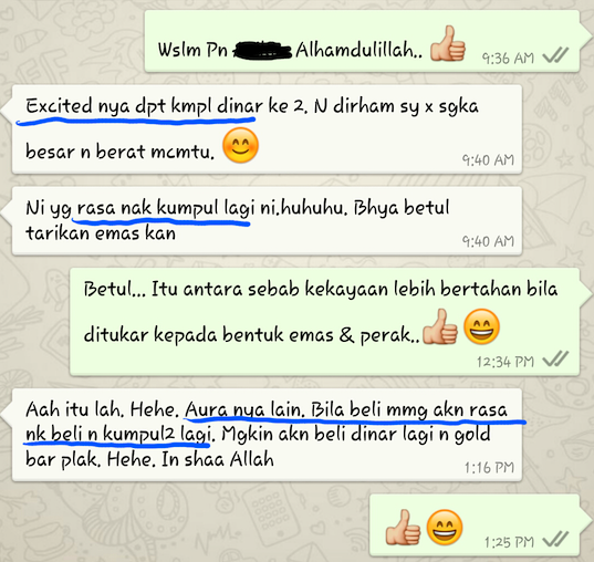 testimoni seronok simpan emas